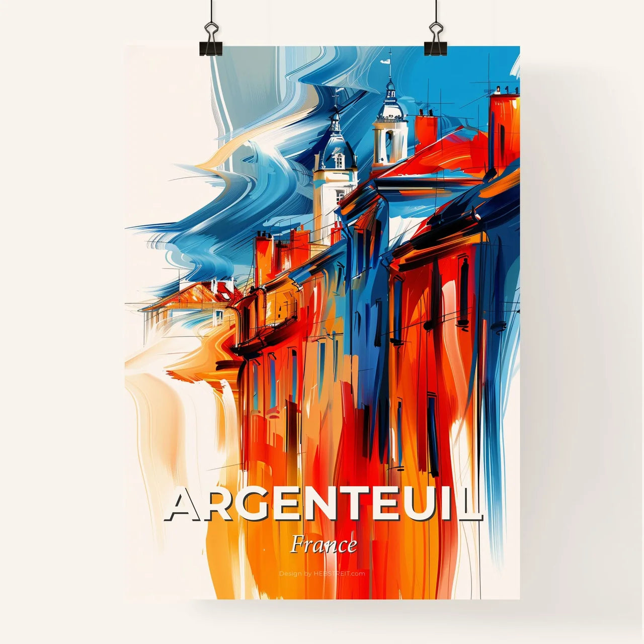 Vibrant Argenteuil, France Poster
