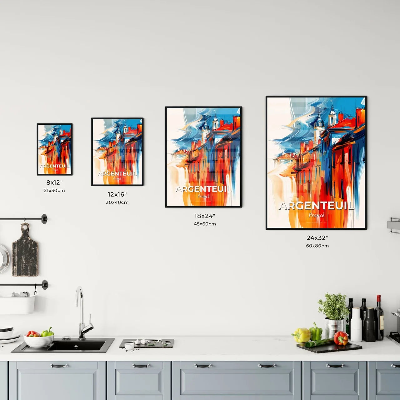 Vibrant Argenteuil, France Kitchen Art