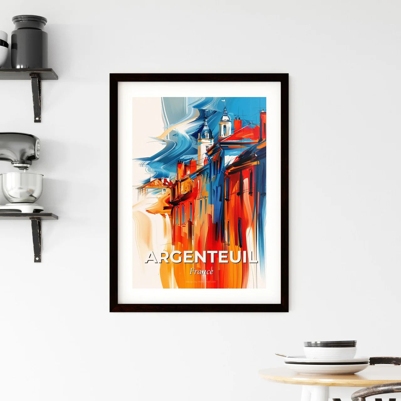 Vibrant Argenteuil, France Framed Print