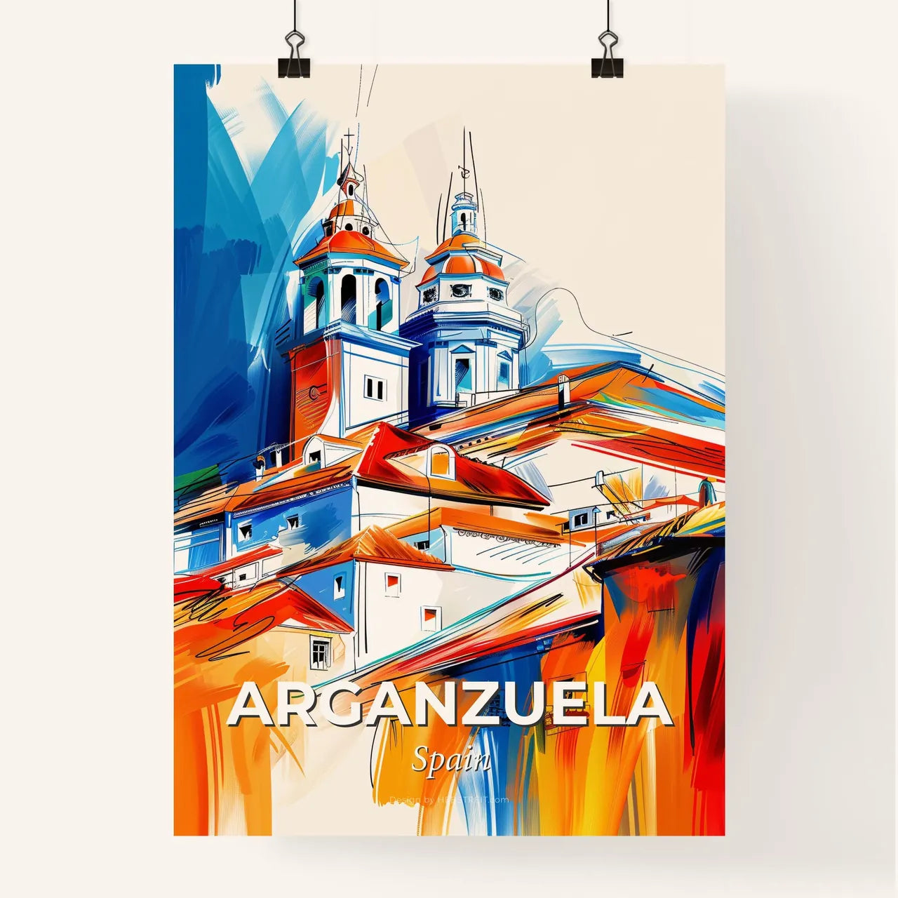 Vibrant Arganzuela, Spain Poster