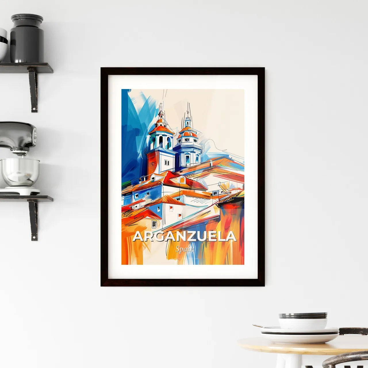 Vibrant Arganzuela, Spain Framed Print