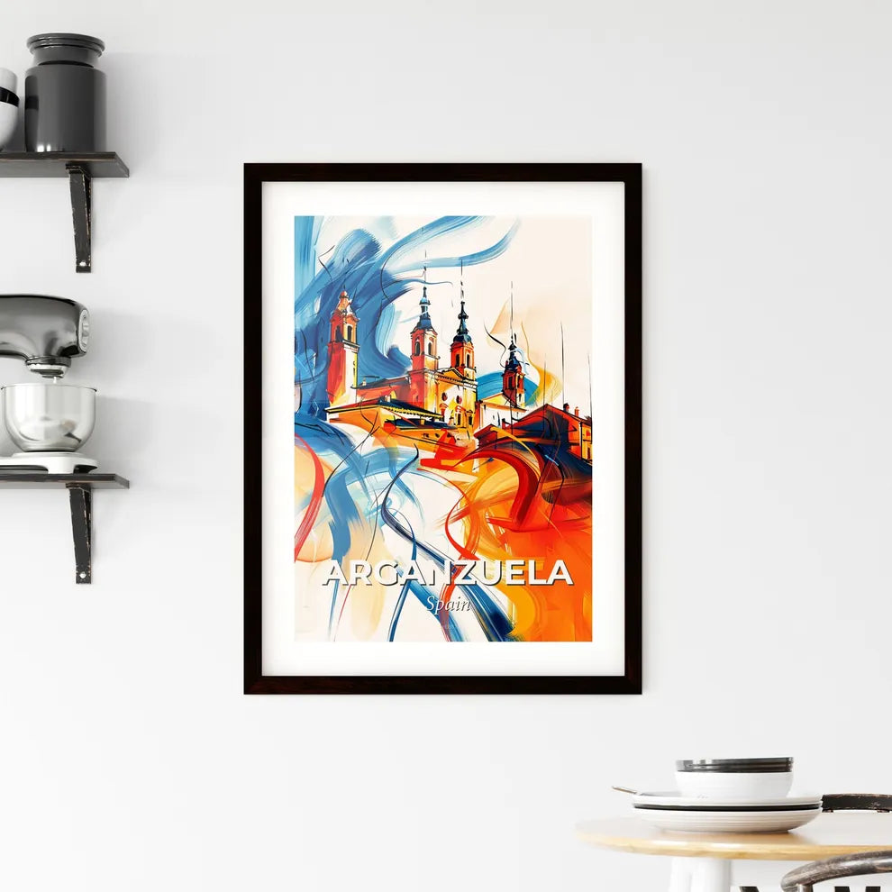 Vibrant Arganzuela, Spain Framed Print