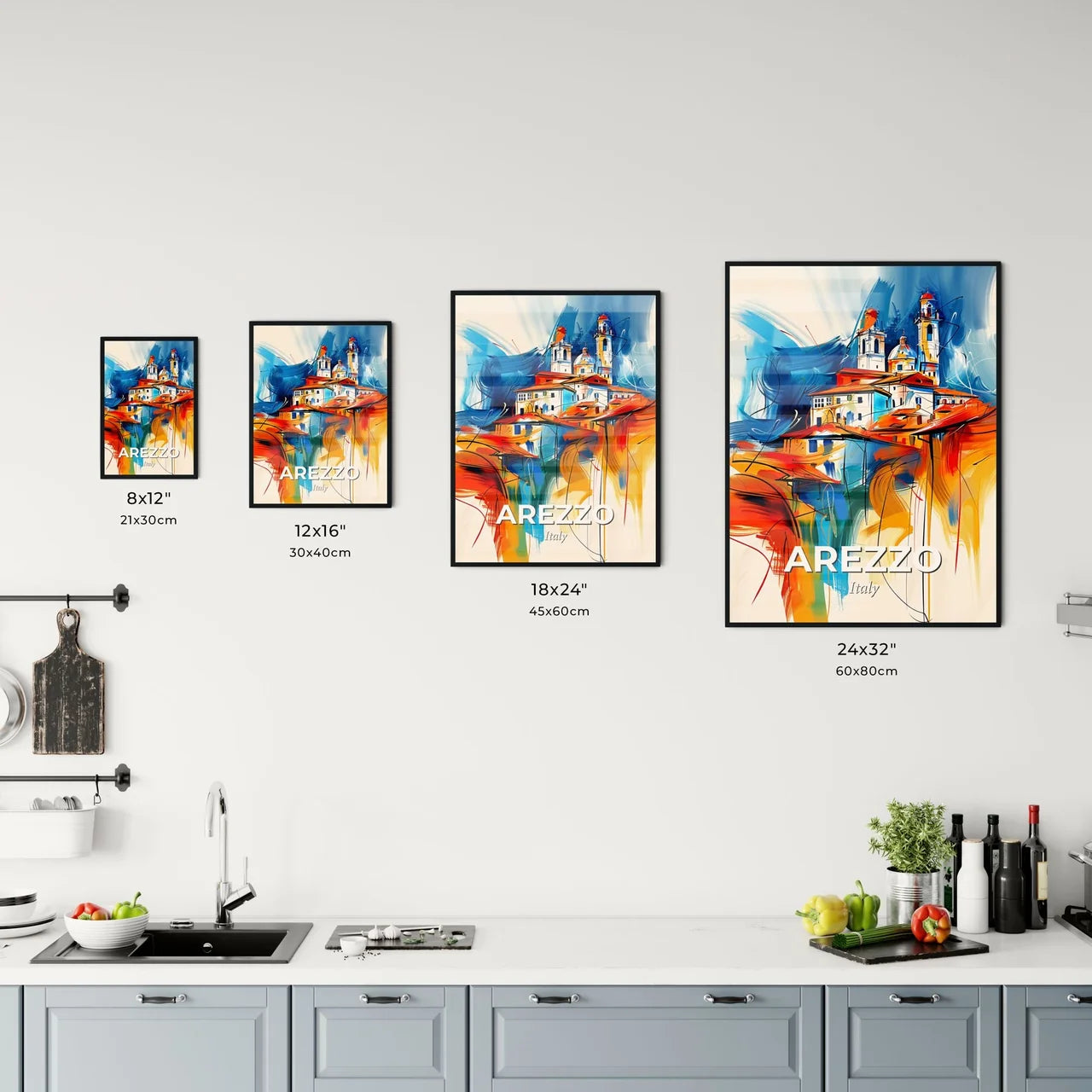 Vibrant Arezzo, Italy Kitchen Art