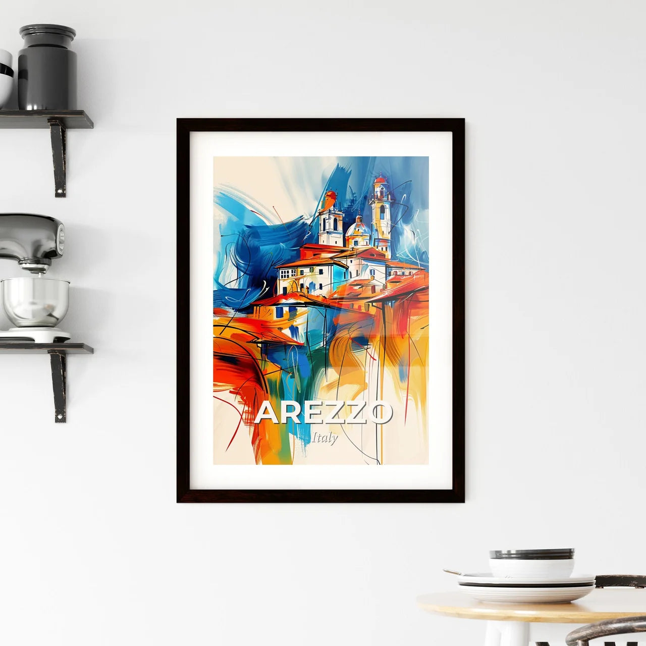 Vibrant Arezzo, Italy Framed Print