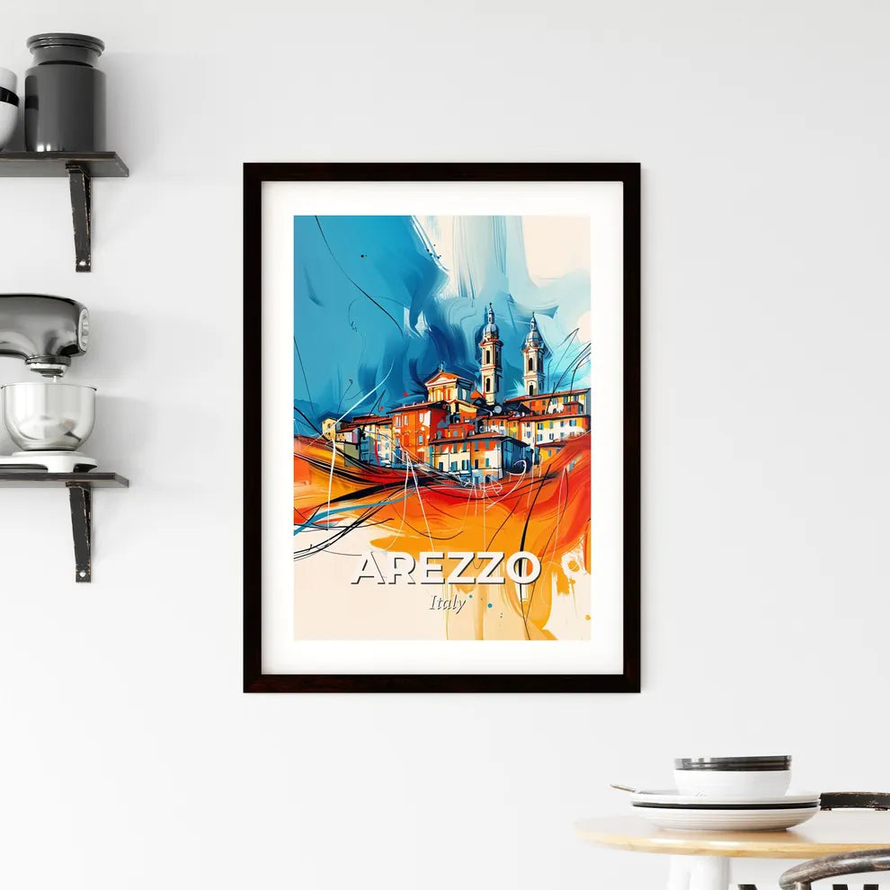 Vibrant Arezzo, Italy Framed Print