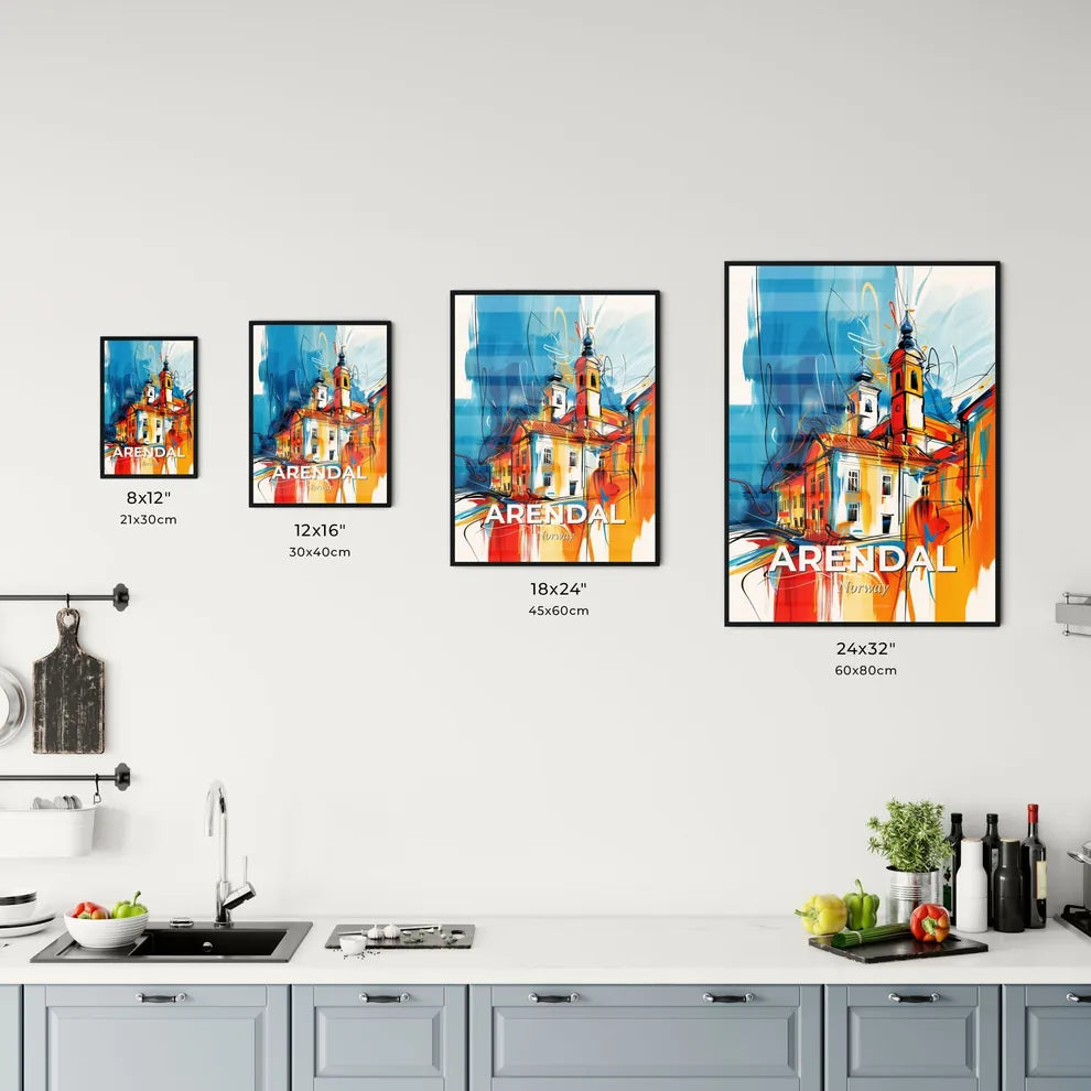Vibrant Arendal, Norway Kitchen Art