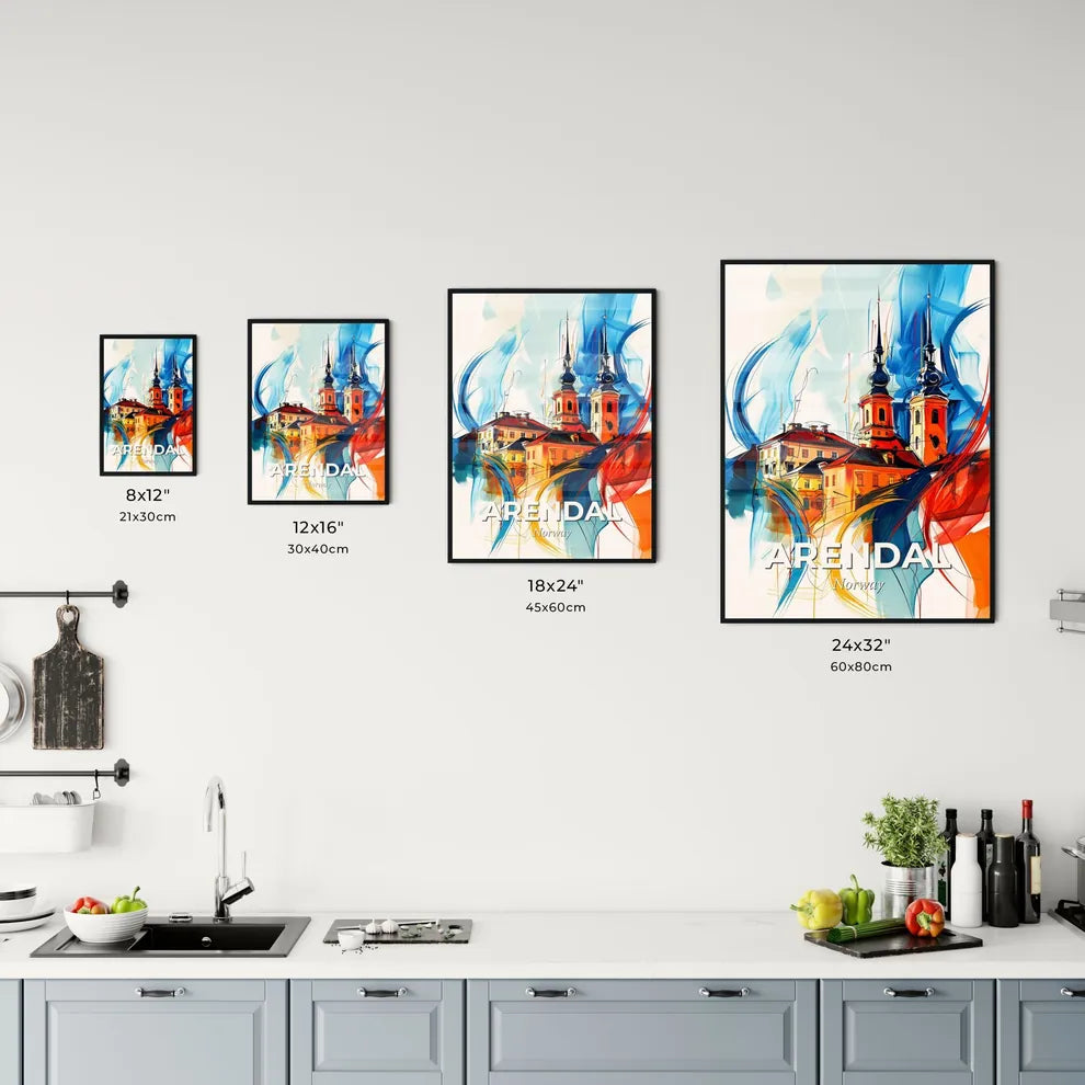 Vibrant Arendal, Norway Kitchen Art