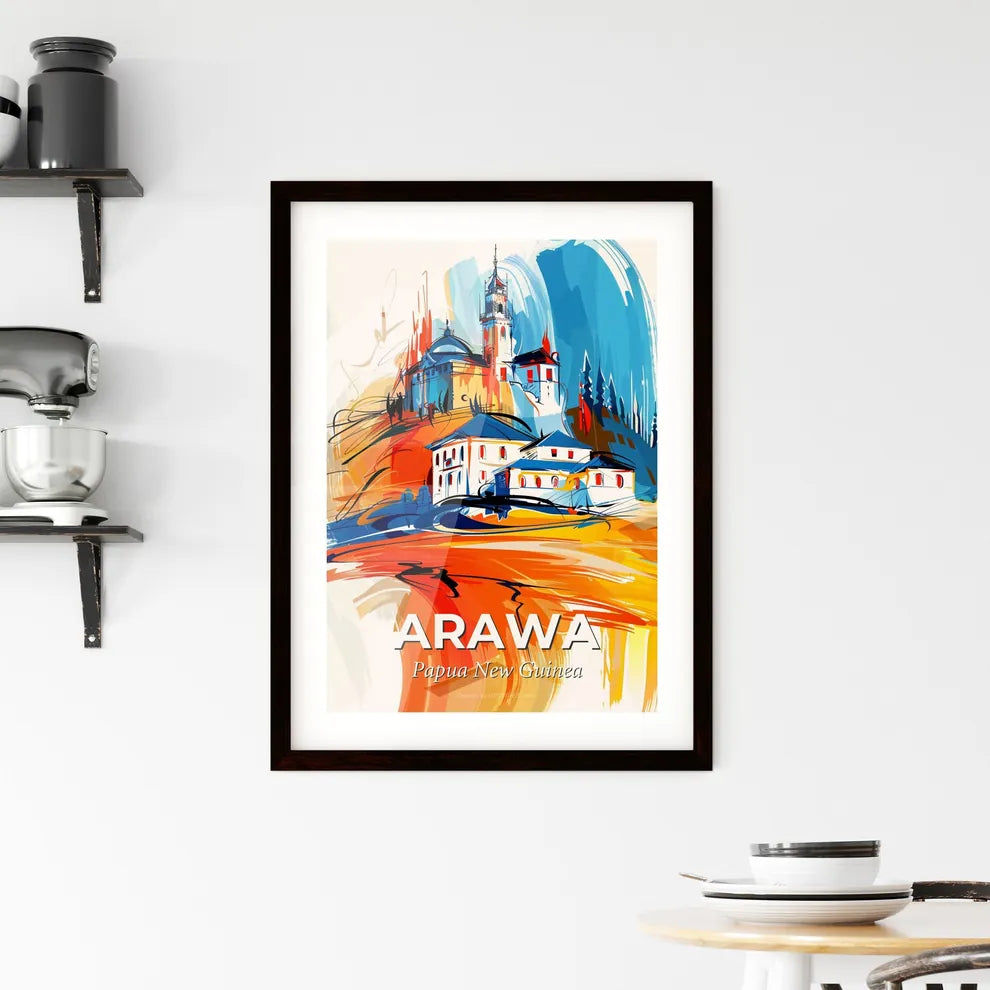 Vibrant Arawa, Papua New Guinea Framed Print
