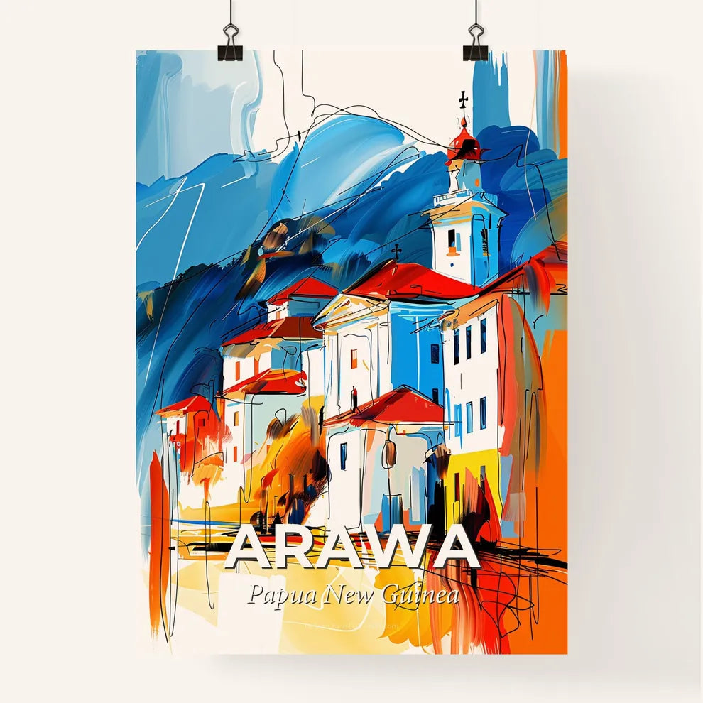 Vibrant Arawa, Papua New Guinea Poster