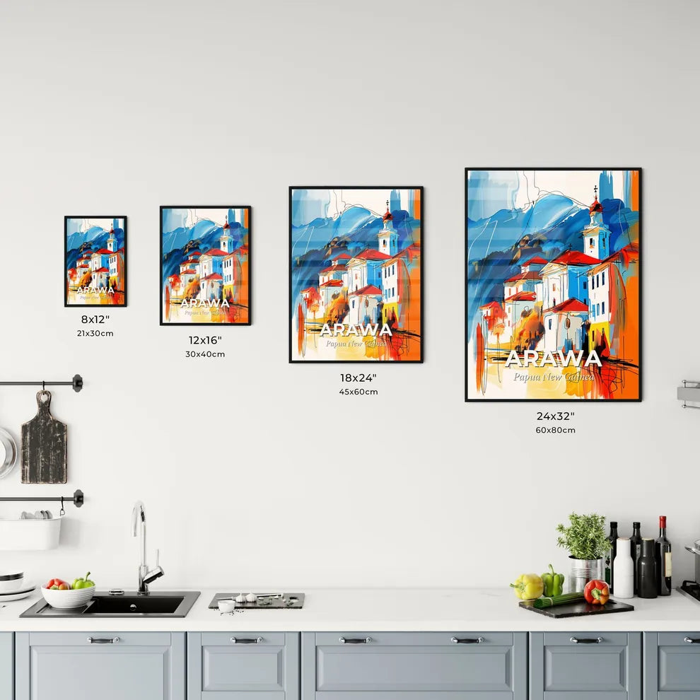 Vibrant Arawa, Papua New Guinea Kitchen Art