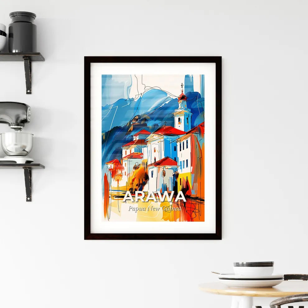 Vibrant Arawa, Papua New Guinea Framed Print