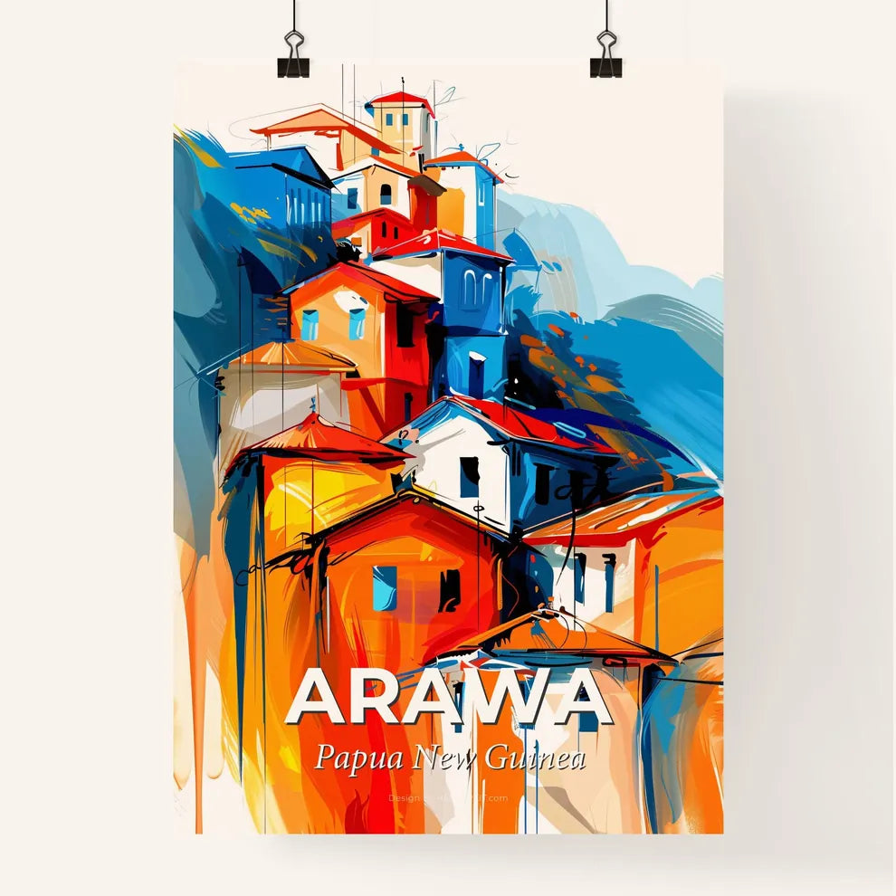Vibrant Arawa, Papua New Guinea Poster