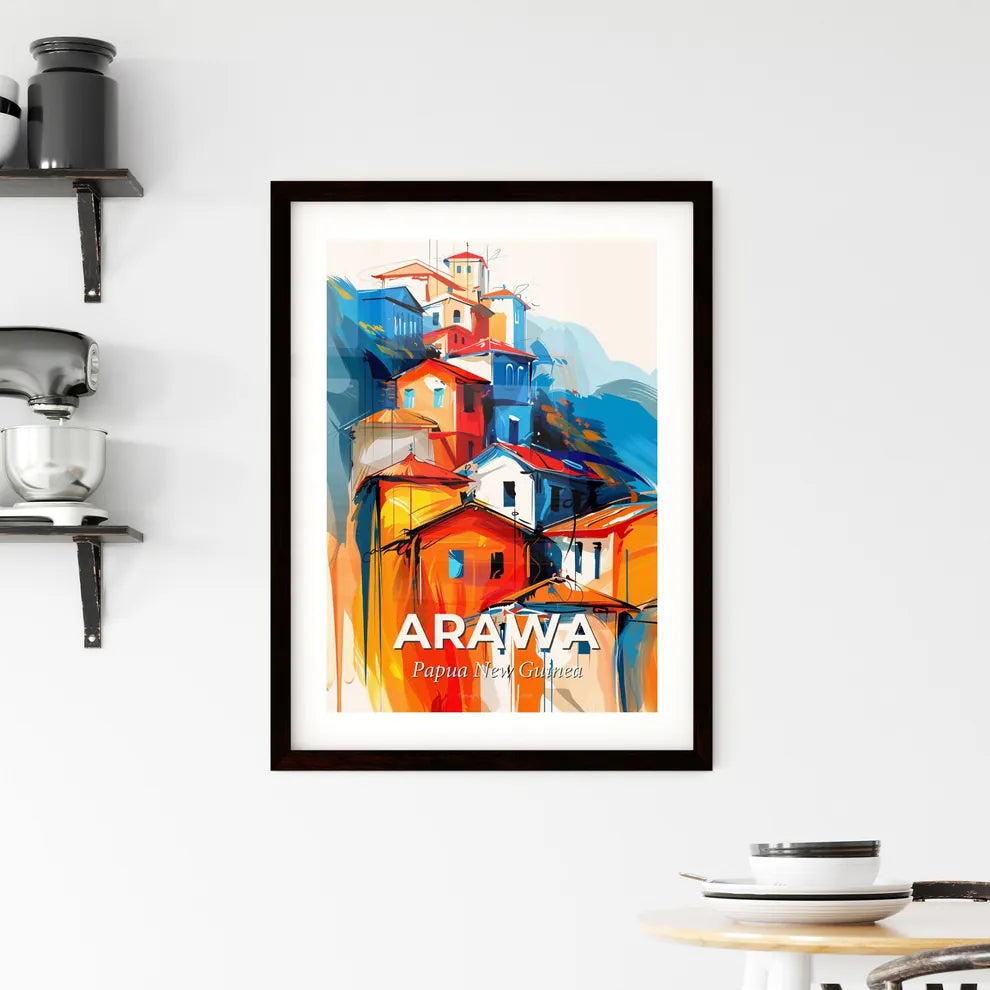 Vibrant Arawa, Papua New Guinea Framed Print