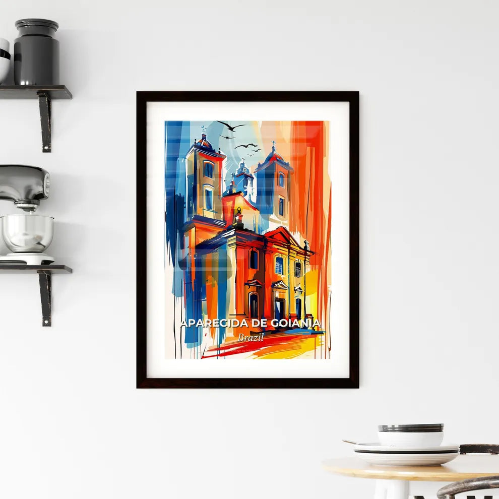 Vibrant Aparecida De Goiania, Brazil Framed Print