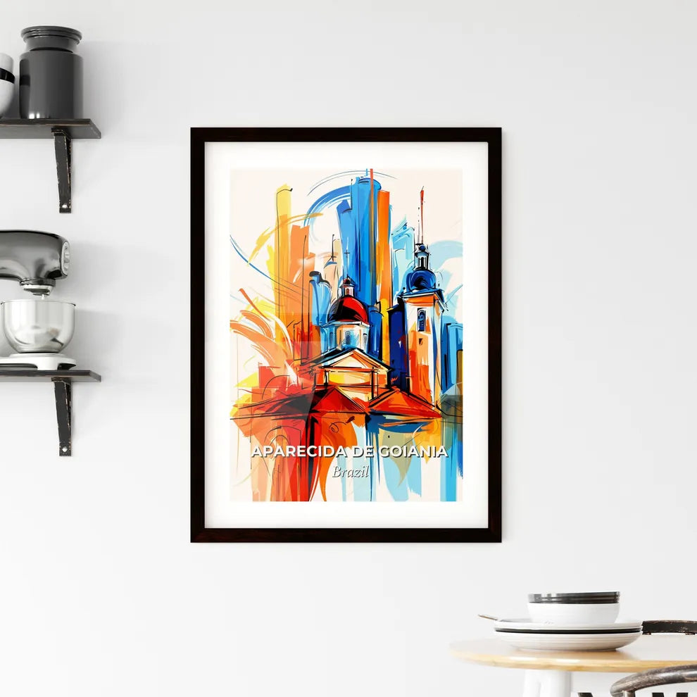 Vibrant Aparecida De Goiania, Brazil Framed Print