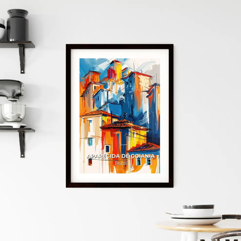 Vibrant Aparecida De Goiania, Brazil Framed Print
