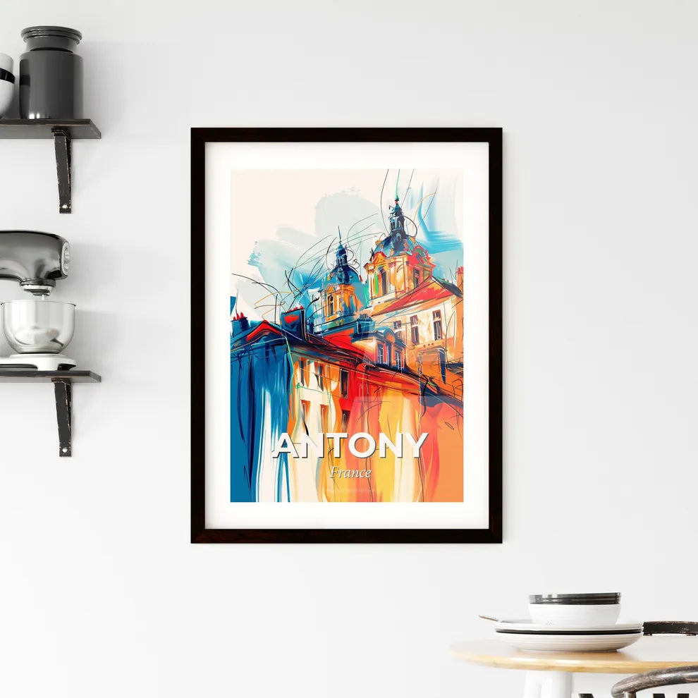 Vibrant Antony, France Framed Print