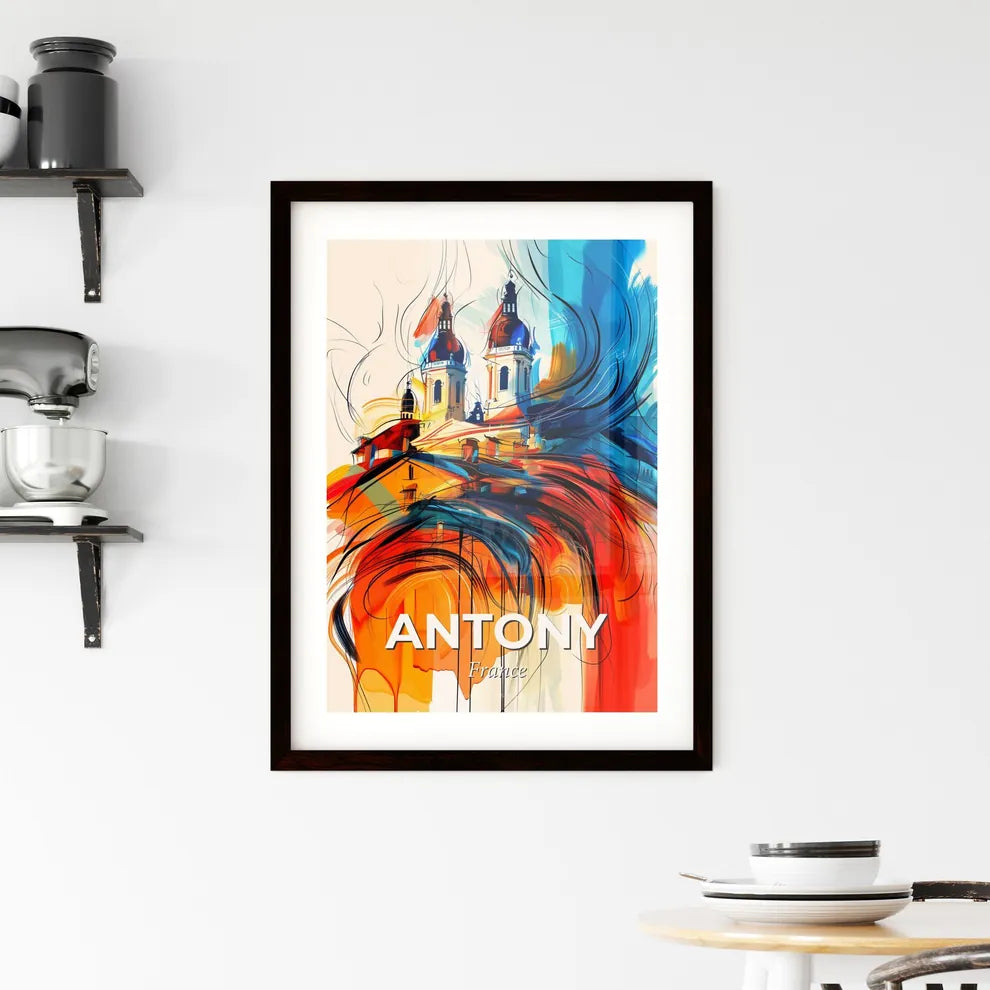 Vibrant Antony, France Framed Print