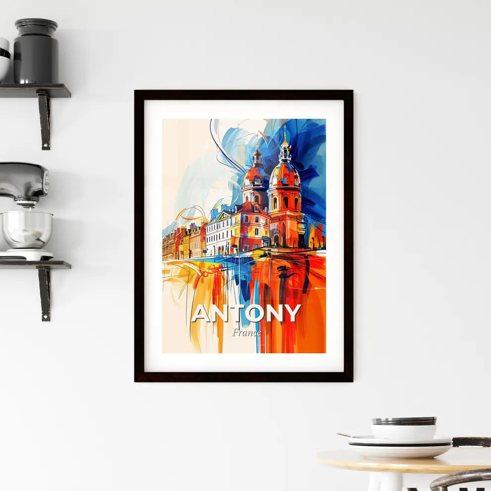 Vibrant Antony, France Framed Print