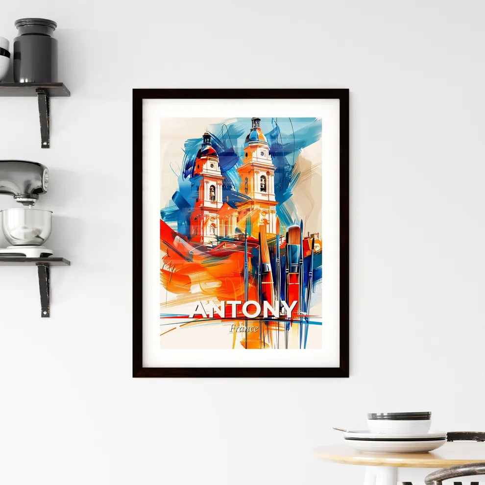 Vibrant Antony, France Framed Print