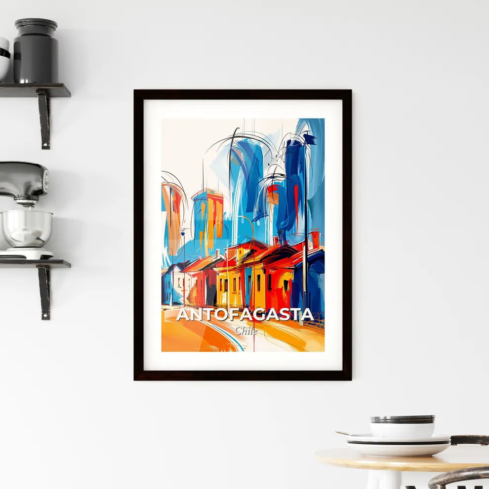 Vibrant Antofagasta, Chile Framed Print