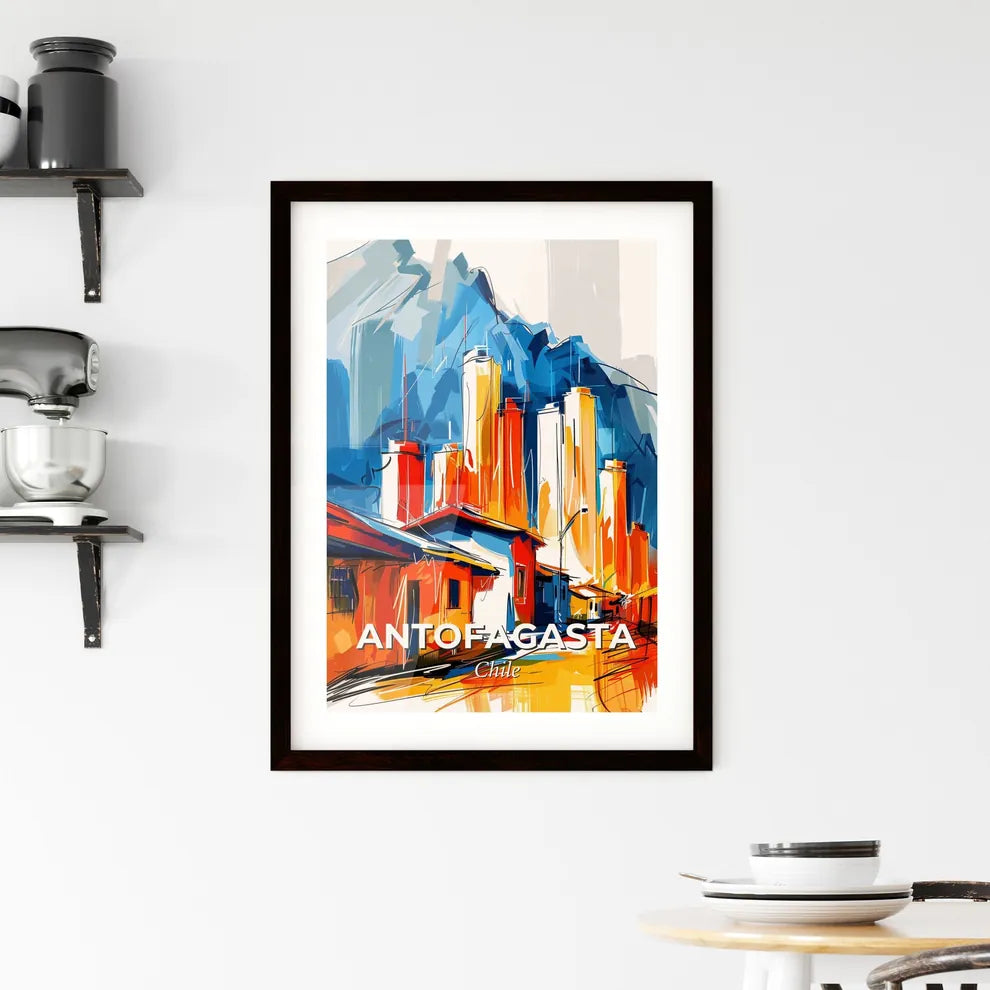Vibrant Antofagasta, Chile Framed Print