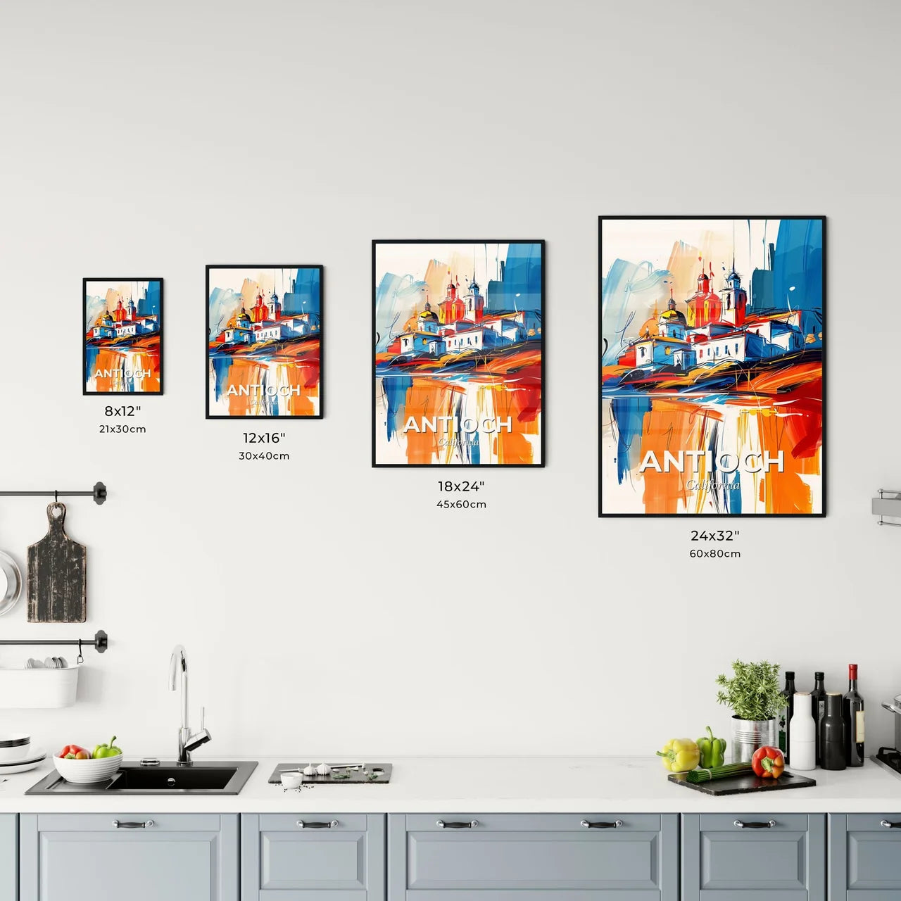 Vibrant Antioch, California Kitchen Art