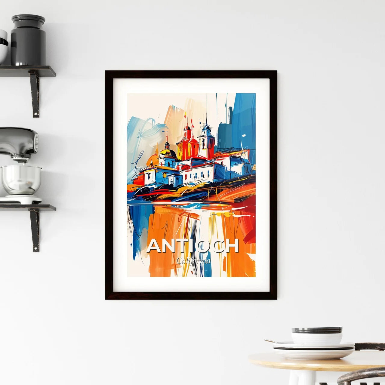 Vibrant Antioch, California Framed Print