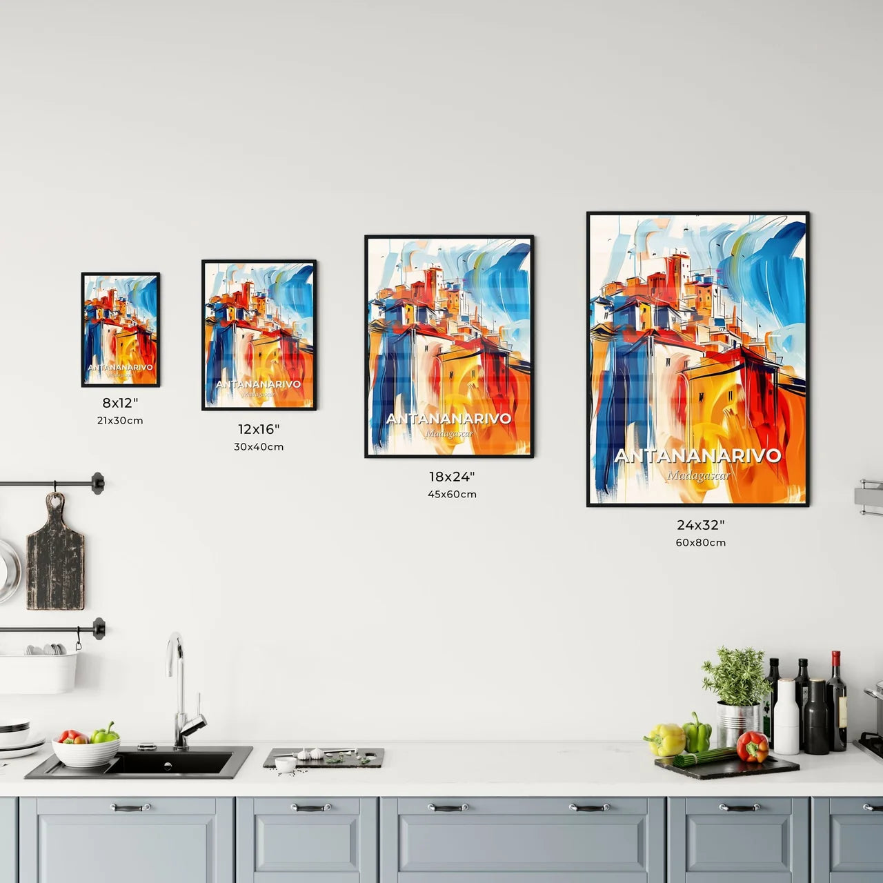 Vibrant Antananarivo, Madagascar Kitchen Art