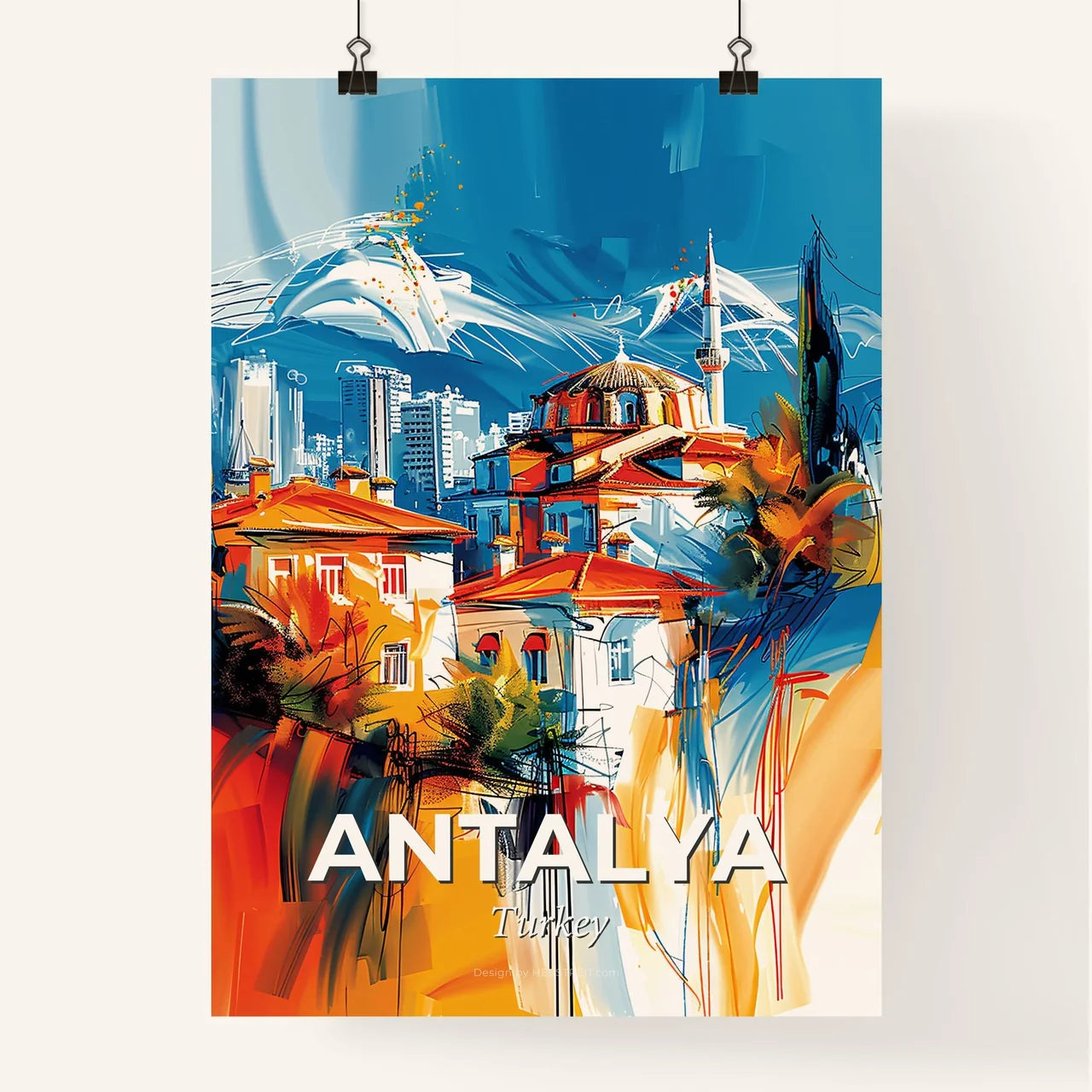 Vibrant Antalya, Turkey Poster