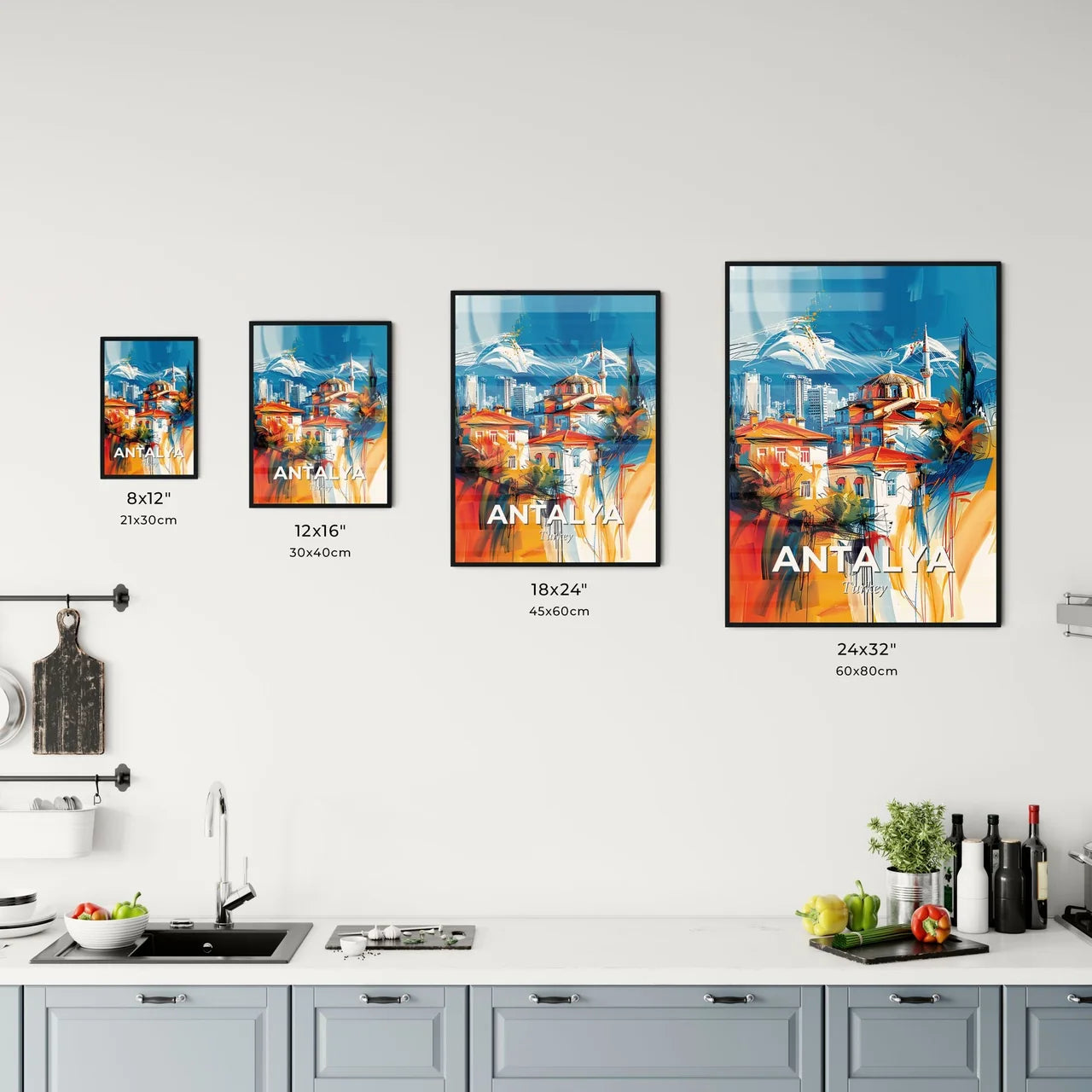 Vibrant Antalya, Turkey Kitchen Art