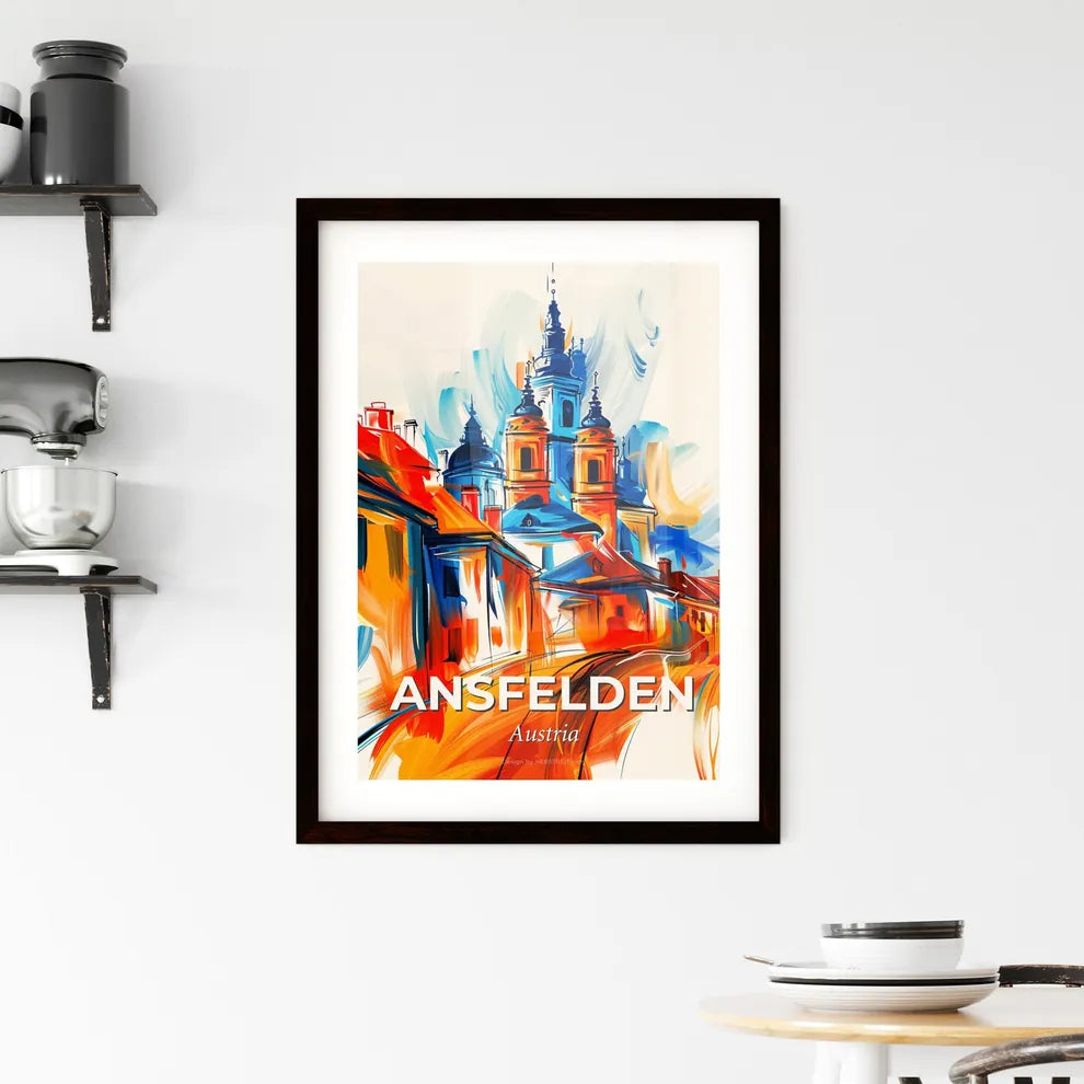 Vibrant Ansfelden, Austria Framed Print