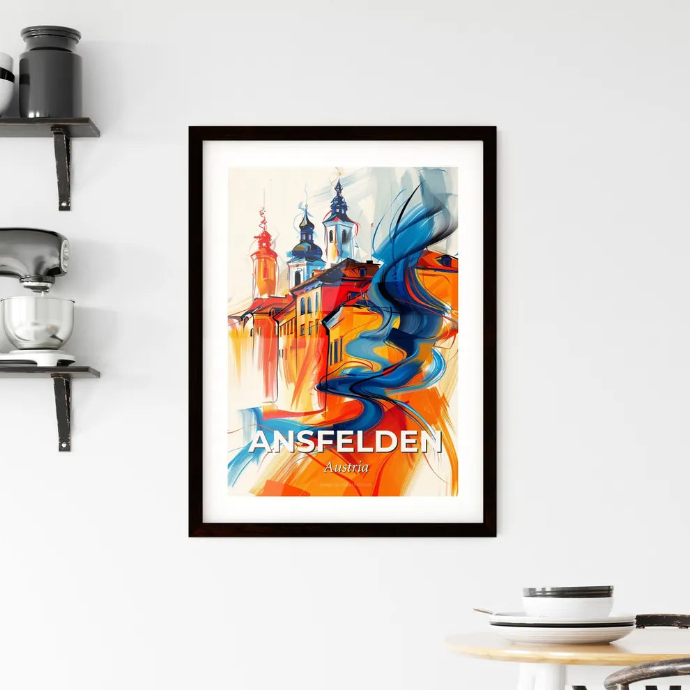 Vibrant Ansfelden, Austria Framed Print