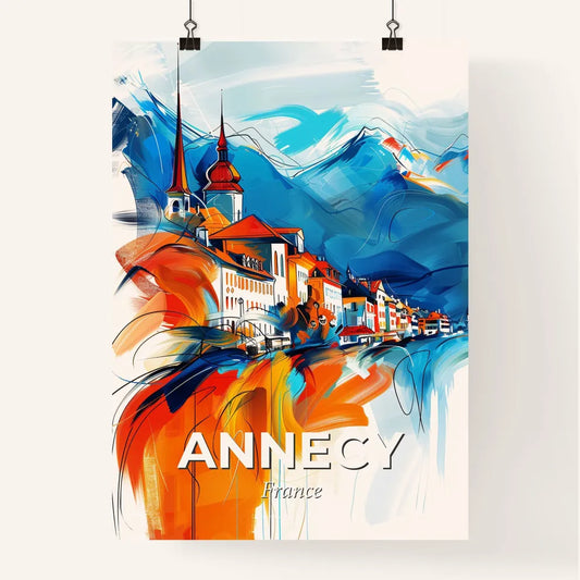 Vibrant Annecy, France Poster