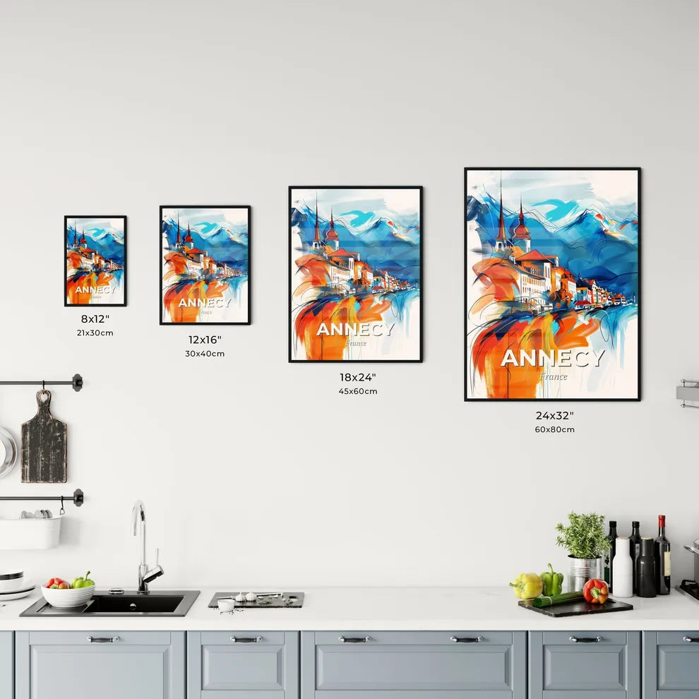 Vibrant Annecy, France Kitchen Art