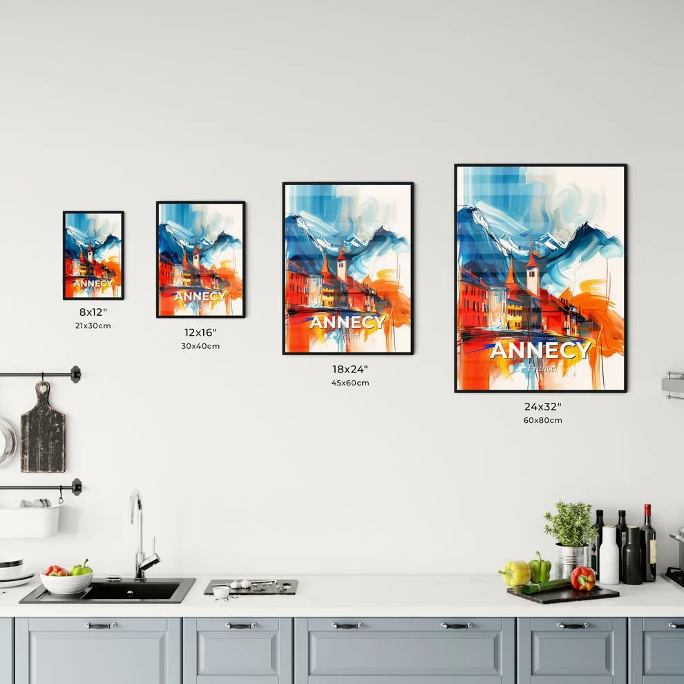 Vibrant Annecy, France Kitchen Art