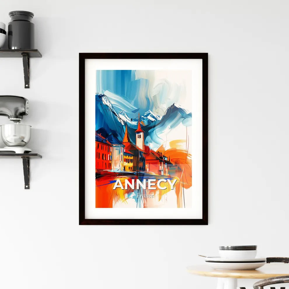 Vibrant Annecy, France Framed Print