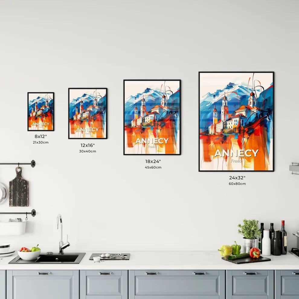 Vibrant Annecy, France Kitchen Art