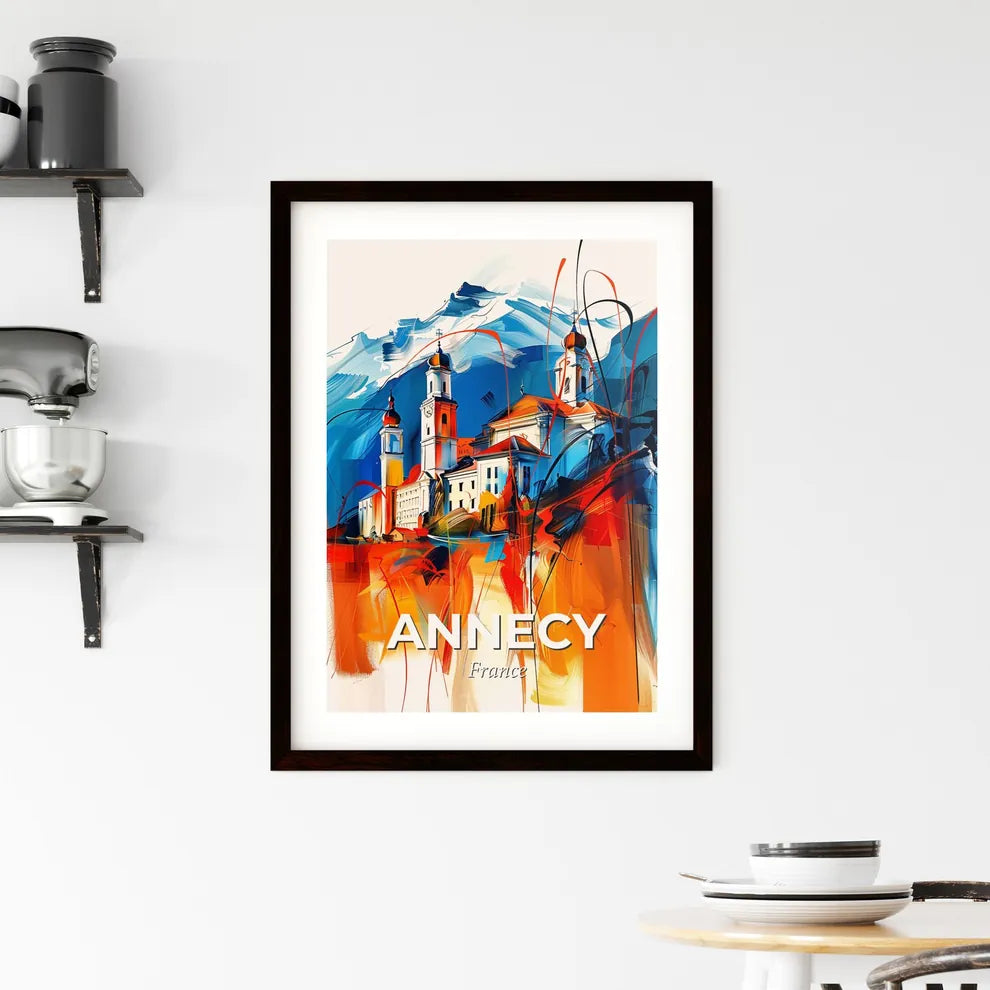 Vibrant Annecy, France Framed Print