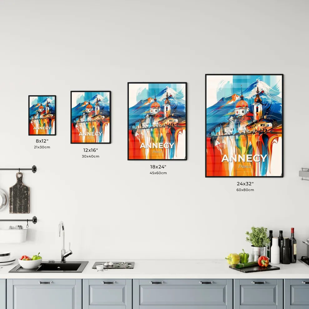 Vibrant Annecy, France Kitchen Art