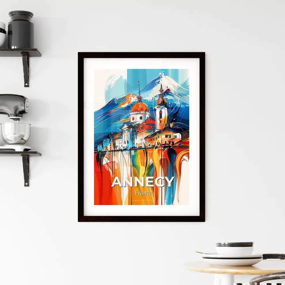 Vibrant Annecy, France Framed Print