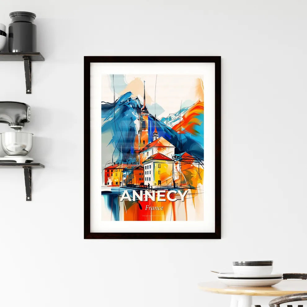 Vibrant Annecy, France Framed Print