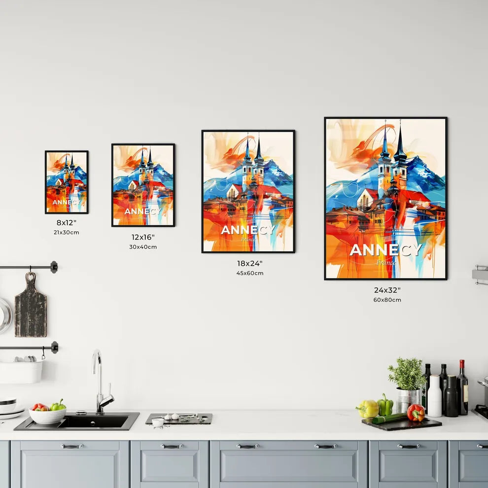 Vibrant Annecy, France Kitchen Art