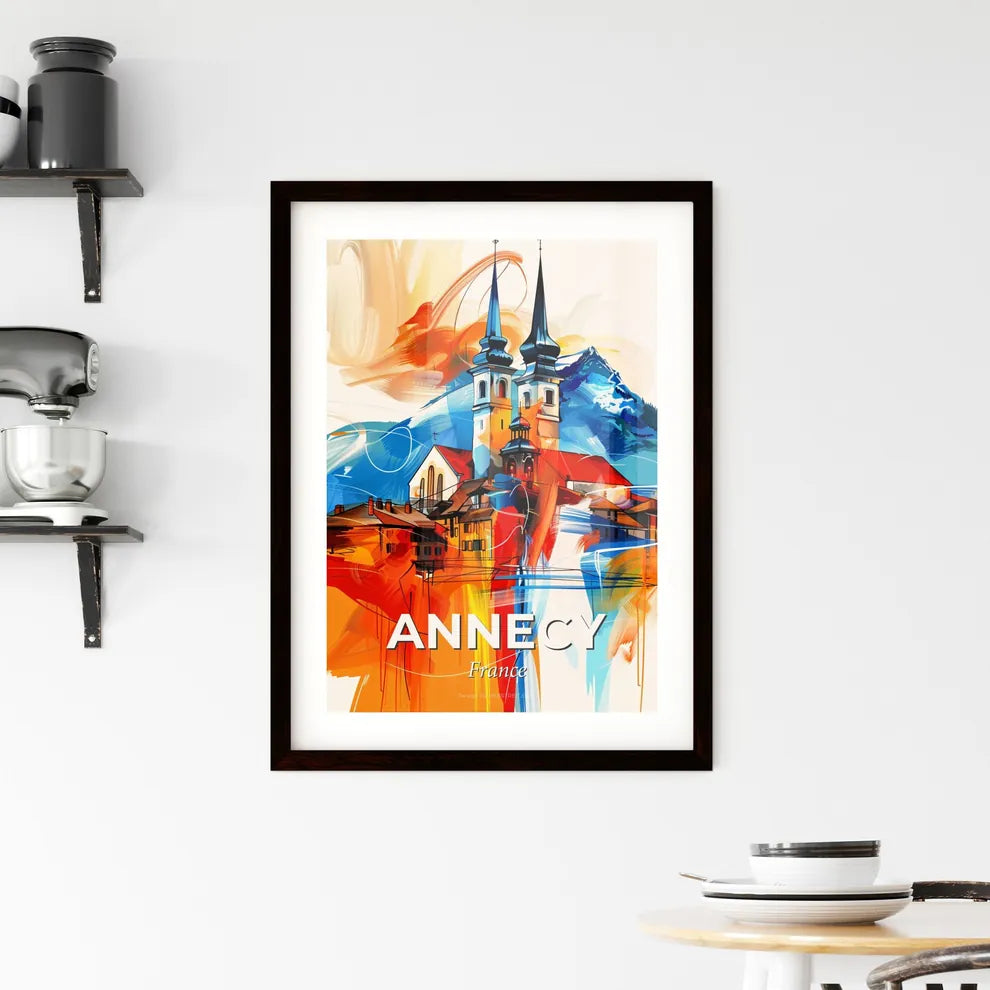 Vibrant Annecy, France Framed Print