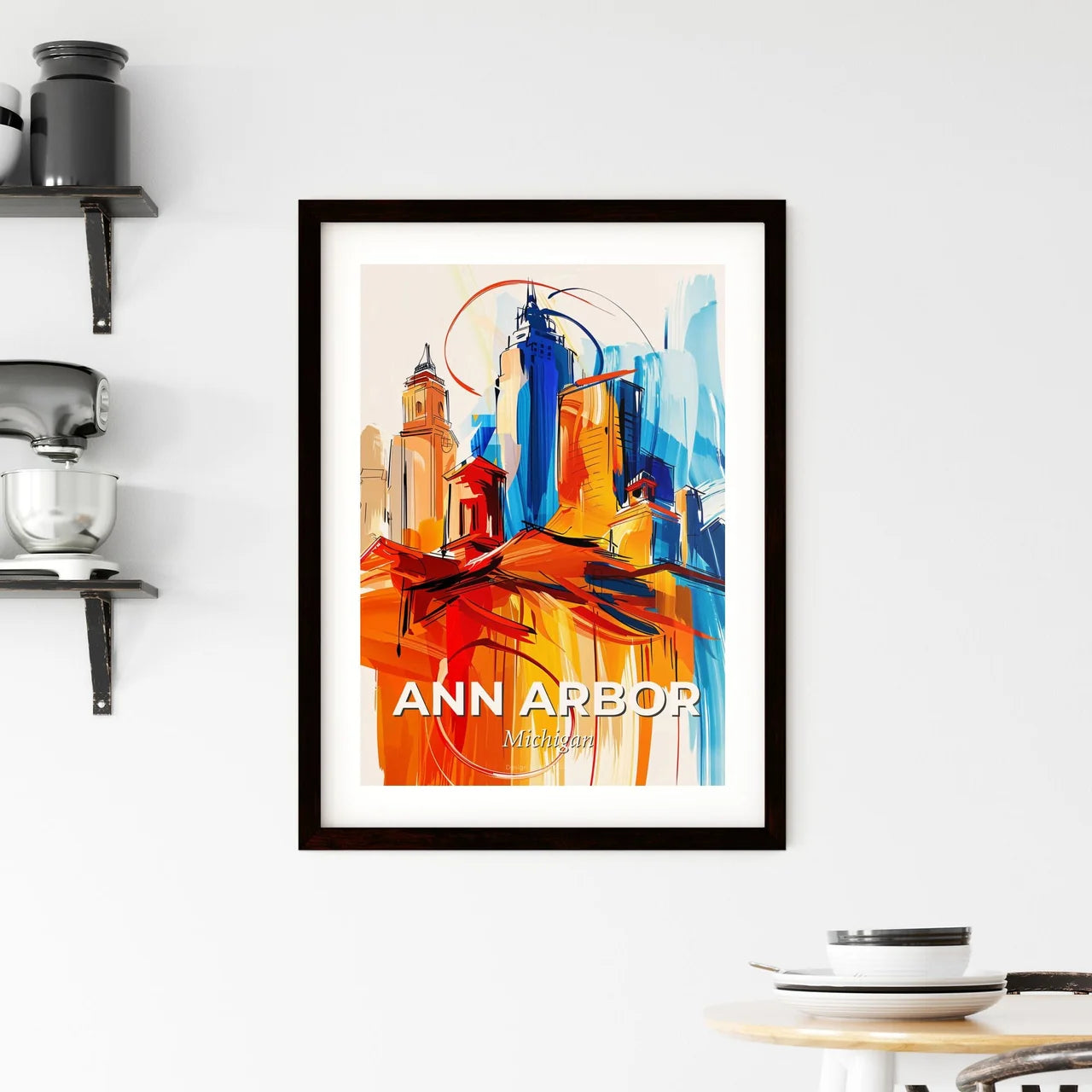 Vibrant Ann Arbor, Michigan Framed Print