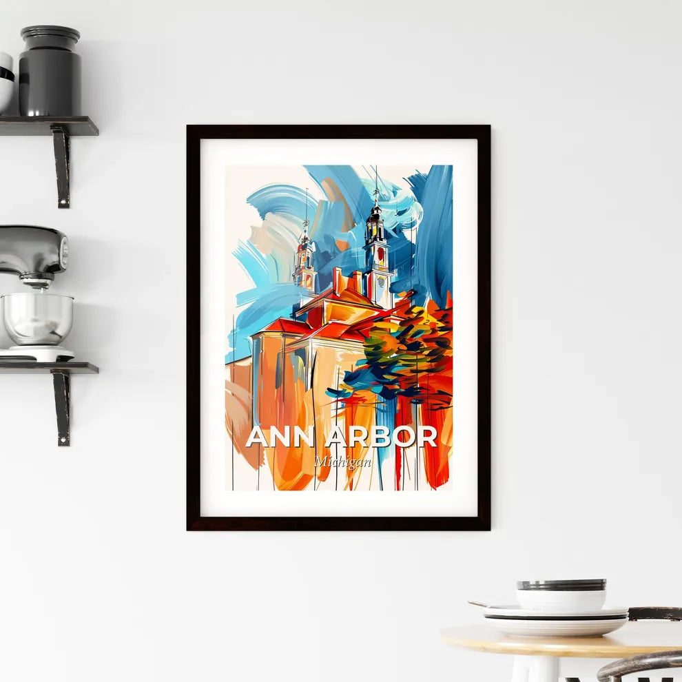 Vibrant Ann Arbor, Michigan Framed Print