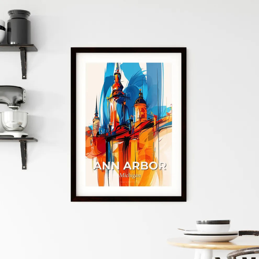 Vibrant Ann Arbor, Michigan Framed Print