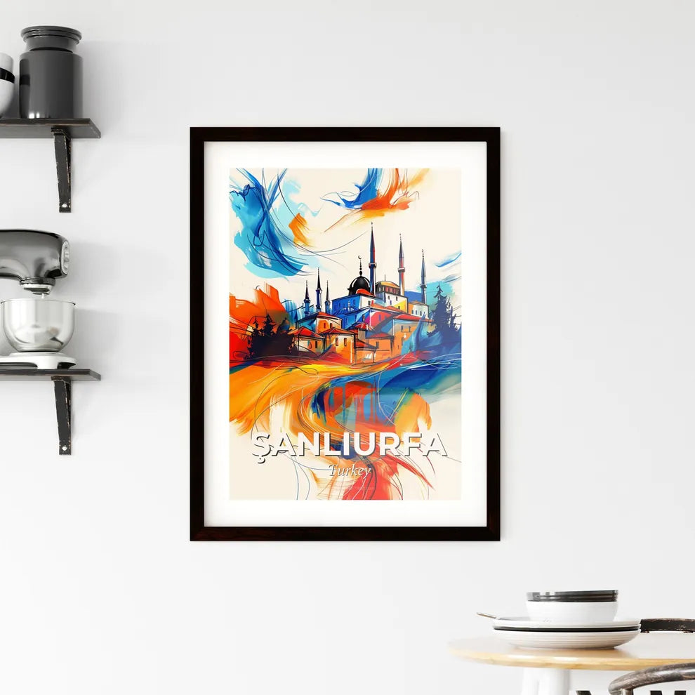 Vibrant Şanliurfa, Turkey Framed Print
