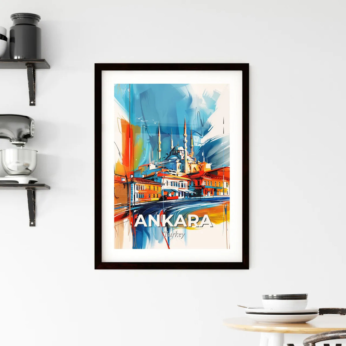 Vibrant Ankara, Turkey Framed Print