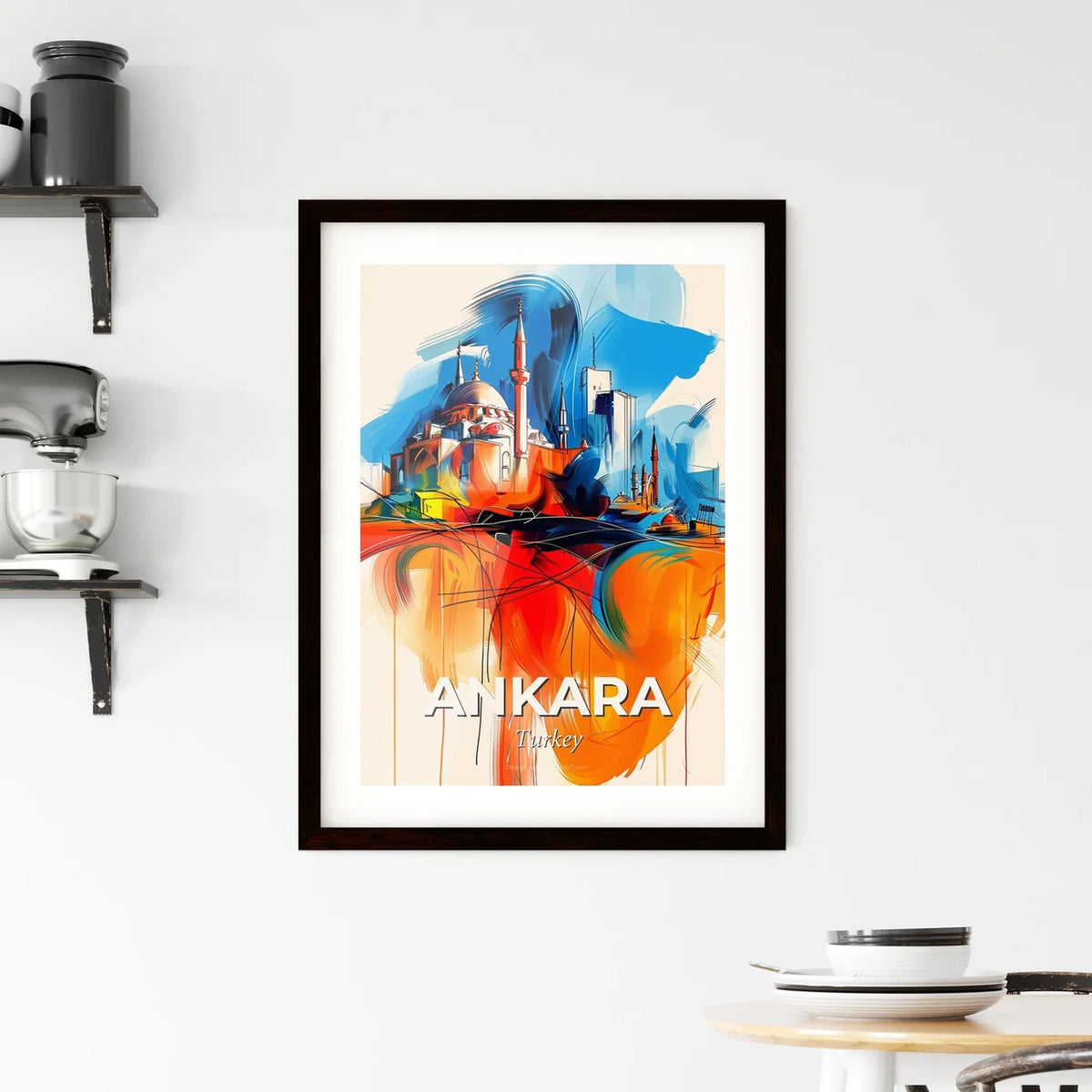 Vibrant Ankara, Turkey Framed Print